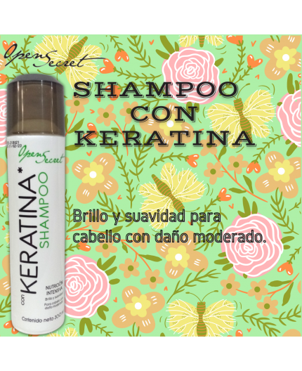 Shampoo Con Keratina Open Secret Ml