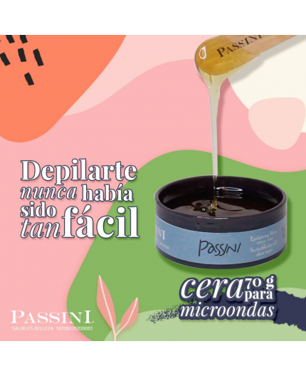 Miel Epilatoria Microondas + 30 Telas Auxiliares Passini 70g