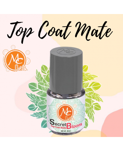 Top Coat Con Acabado Mate Secret Bloom  Mc Nails 15ml