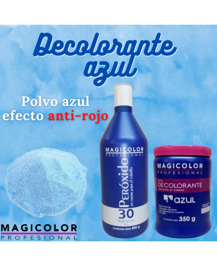 Decolorante Azul Magicolor 350g + Peróxido 30vol