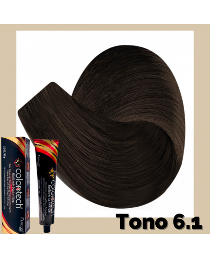 Color Tech Tinte Tono 6.1 Rubio Oscuro Cenizo Tubo 90g