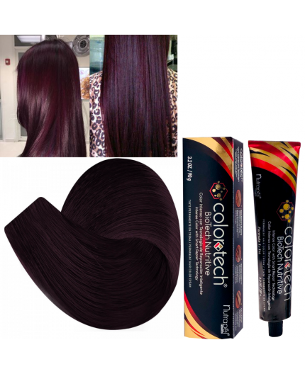 Color Tech Tinte Recargado R.222 Nacarado Puro Intenso Tubo 90g